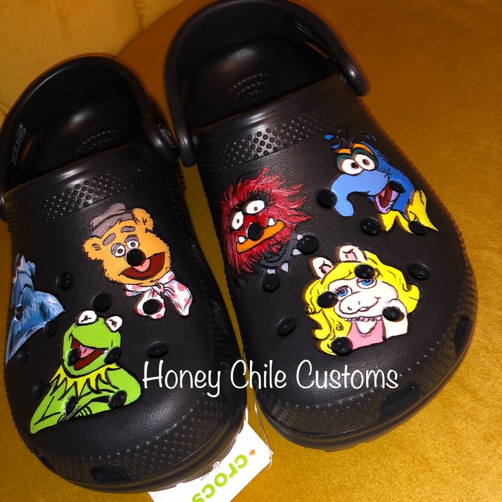 Custom Hand-drawn Crocs! - Picture 2 of 2